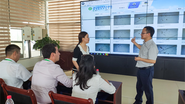 朱旭華副總經理與代表們圍繞蟲情測報深入交流 朱旭華副總經理與代表們圍繞蟲情測報深入交流